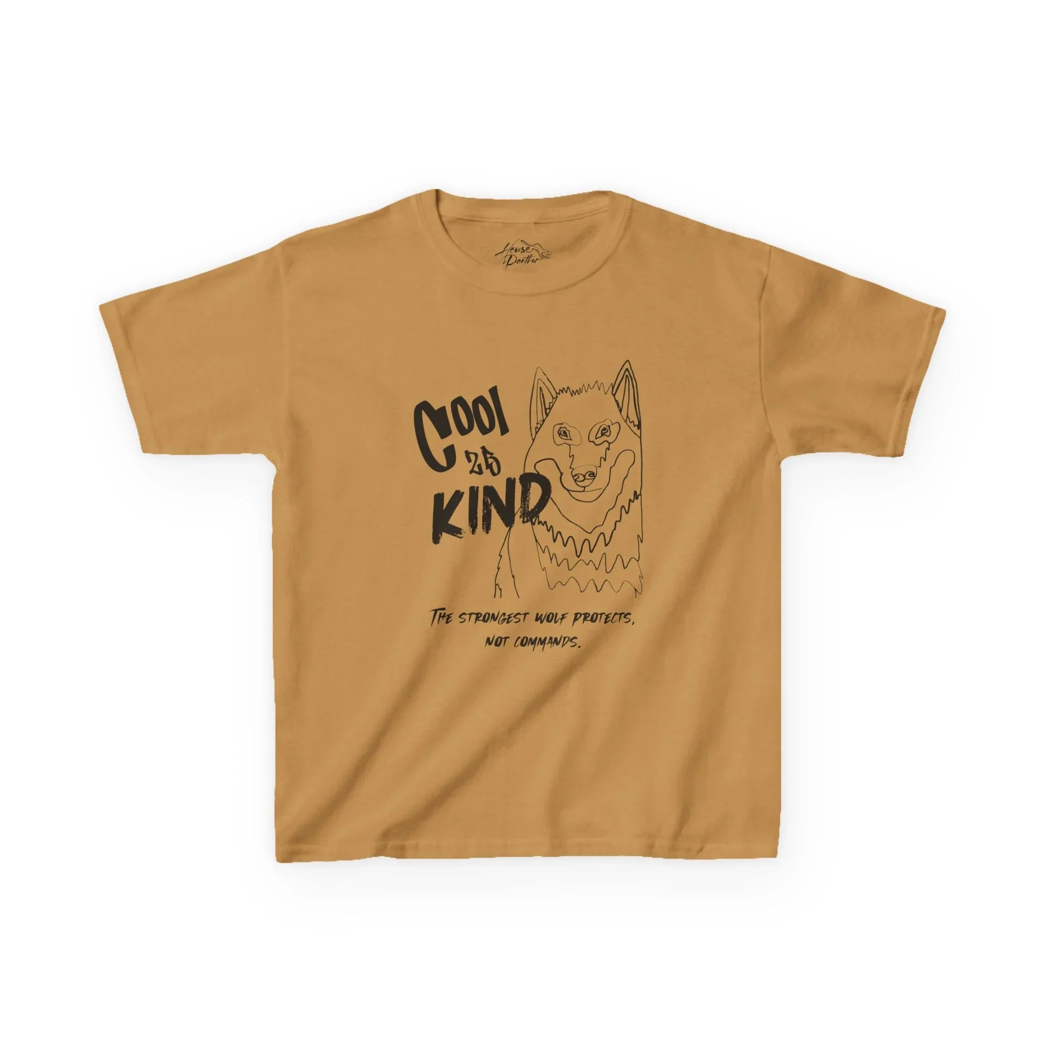Expressive Tee - Real Wolves Lead with Care - House Panther