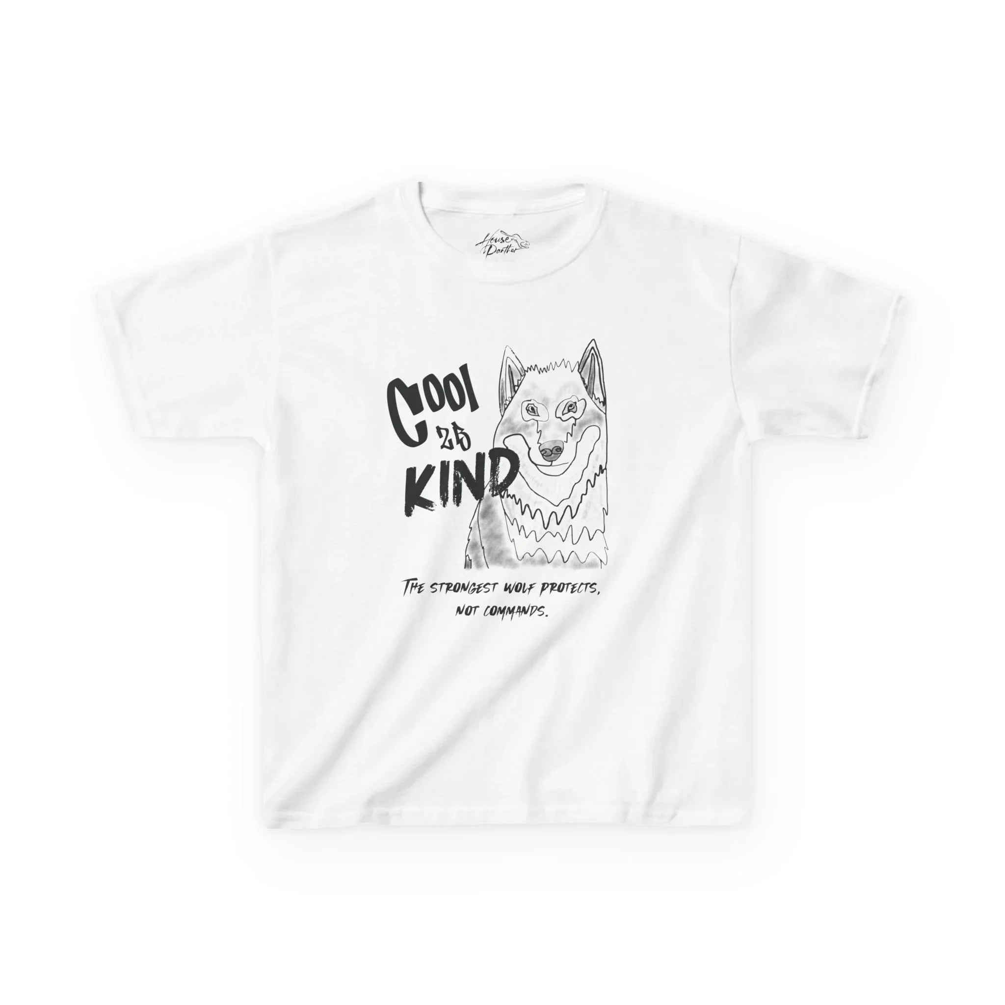 Expressive Tee - Real Wolves Lead with Care - House Panther
