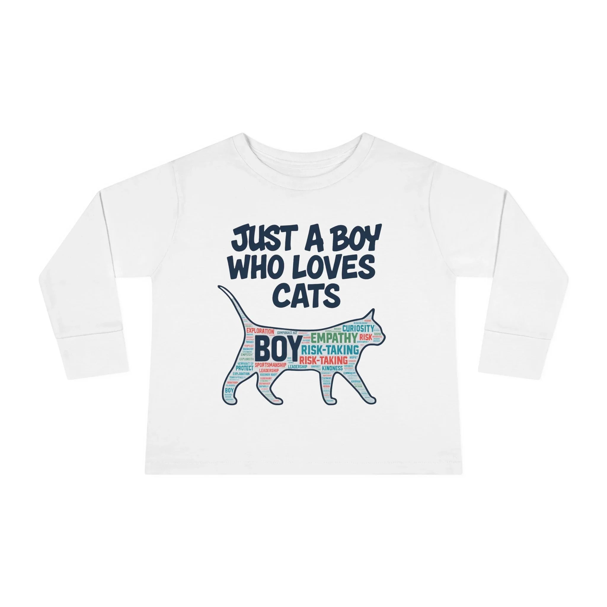 Toddler Long Sleeve - A Boy who loves cats - House Panther