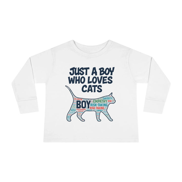 Toddler Long Sleeve - A Boy who loves cats - House Panther