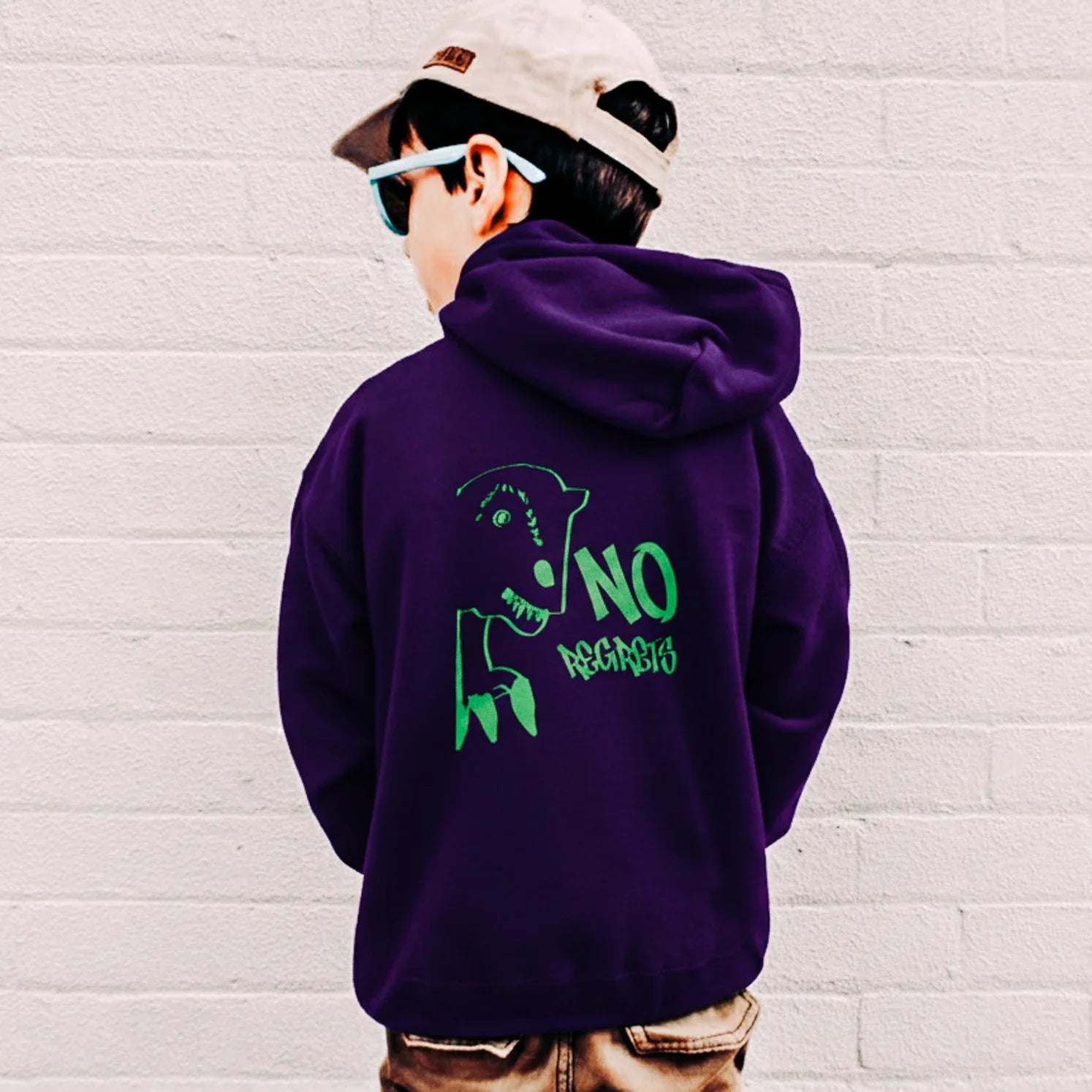 Expressive Dino Hoodie - No Regrets - House Panther