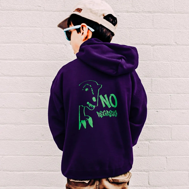 Expressive Dino Hoodie - No Regrets - House Panther
