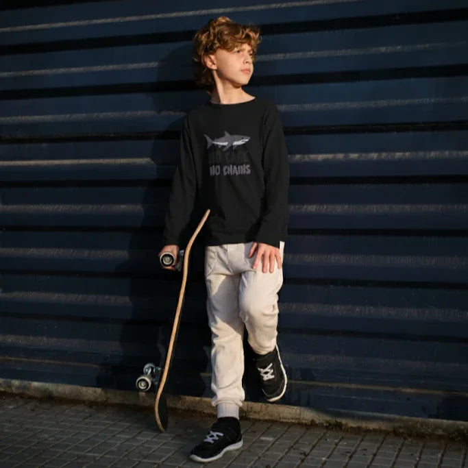 Shark Long Sleeve - "No Cage No Chains" - House Panther